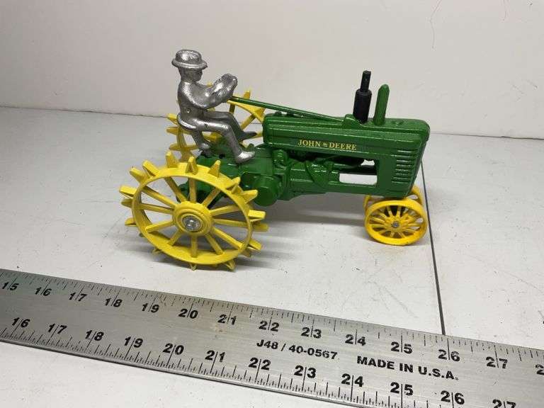 Vintage John Deere Arcade tractor, modified - Legacy Auction Company