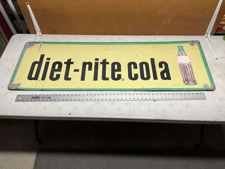Diet rite cola sign - Legacy Auction Company