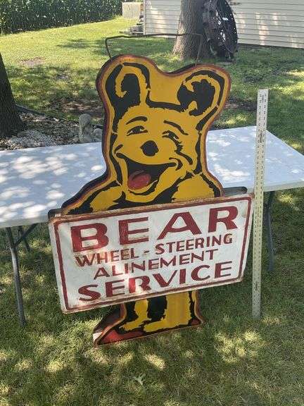Original Bear alignment double sided vintage - Legacy Auction Company