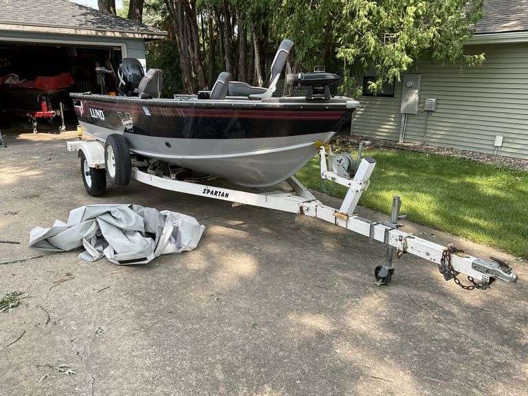 1997 Lund Pro V 16' Boat with Spartan trailer