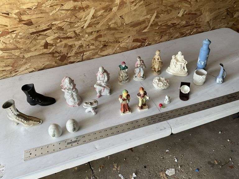 Porcelain figurines, etc.