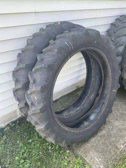 Pair of 11.2-36 rear tractor tires