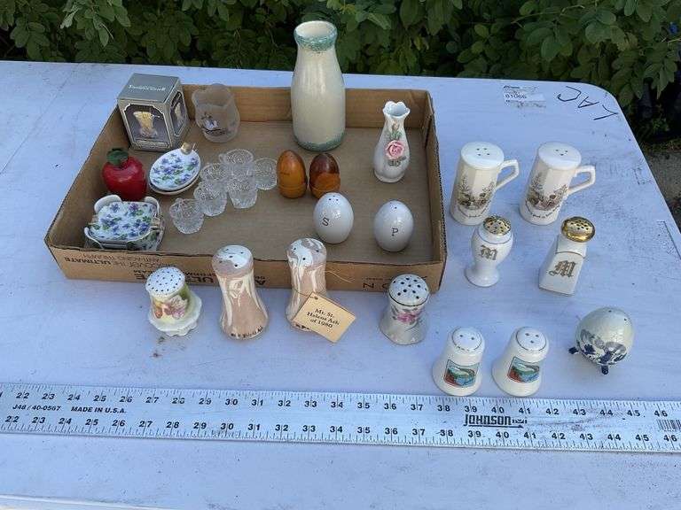 Salt and pepper shakers, etc.