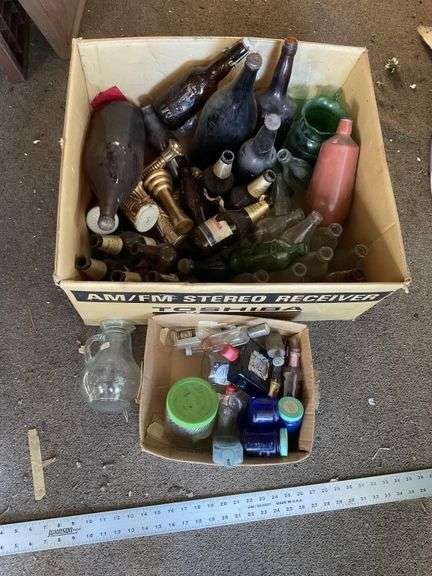 Assorted bottles, some vintage