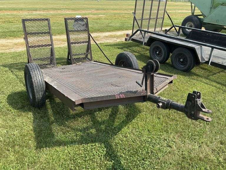 5.5' x 10' skid loader trailer