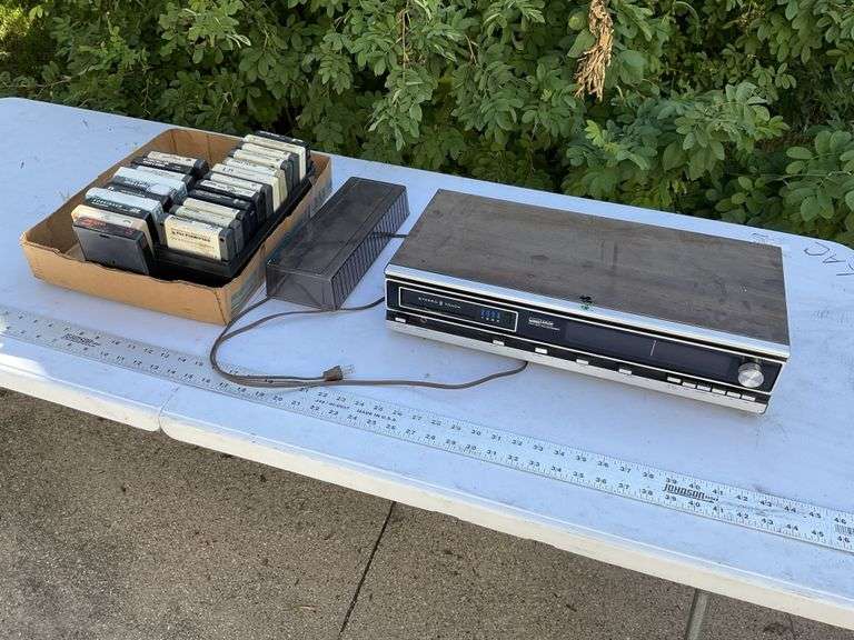 Montgomery Ward 8-track stereo and tapes