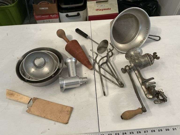 Grinder, canning colander, etc. - Legacy Auction Company