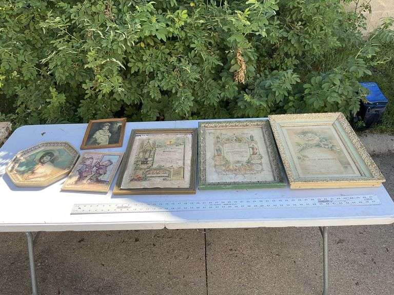 3- Antique religious certificates, etc.