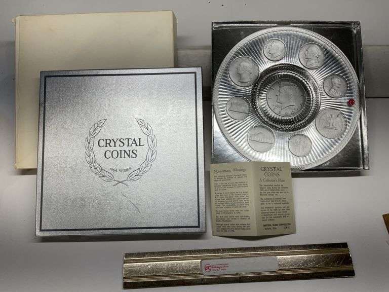 1964 crystal coins plate