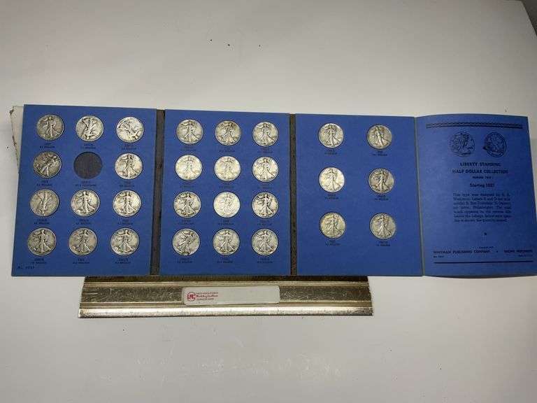 Walking liberty half dollar book starting 1937