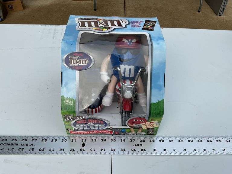 M&M motorcycle candy dispenser
