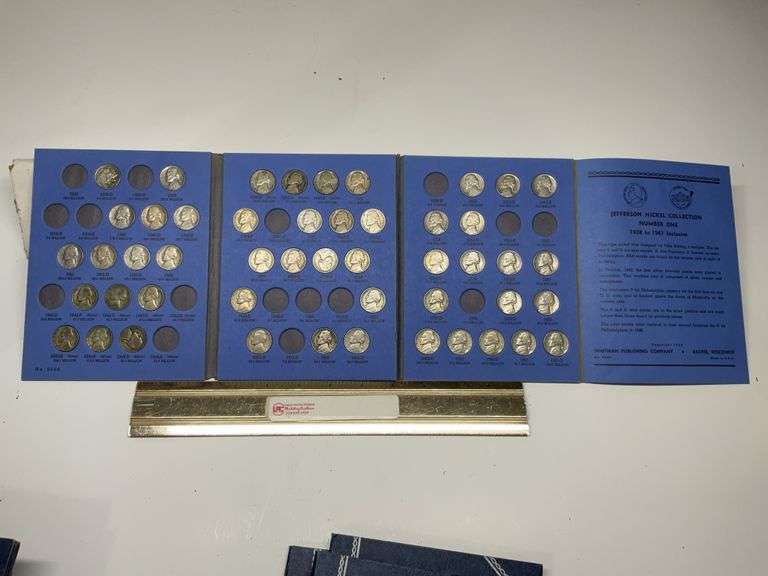 Jefferson nickel book 1938–1961 with coins
