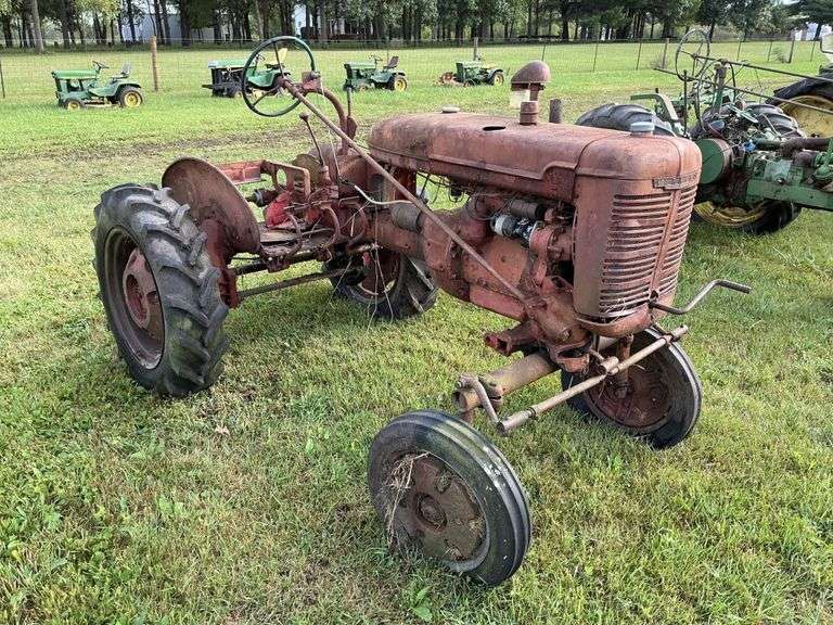 Farmall model A with wheel weights