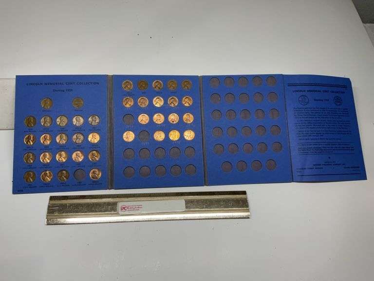 Lincoln head cent book 1959 with coins