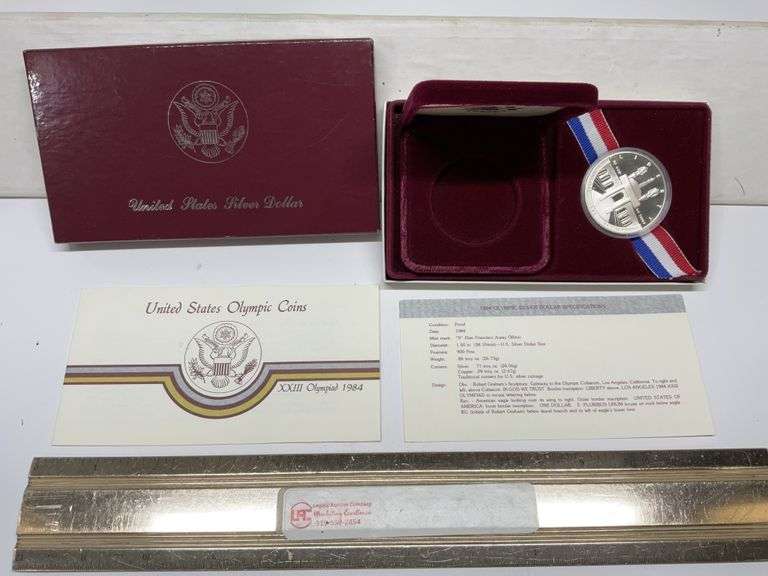 1984 United States Olympic silver dollar coin
