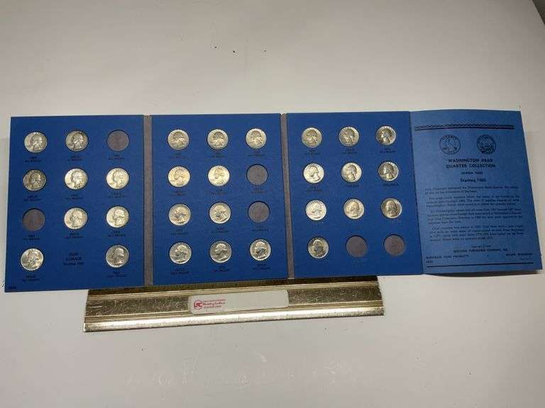 Washington Quarter book starting 1960 with coins