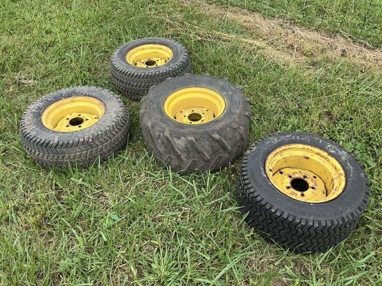 Lawnmower tires and rims