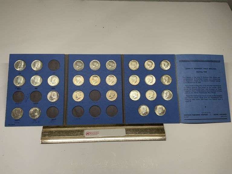 Kennedy half dollar book starting 1964 with extra