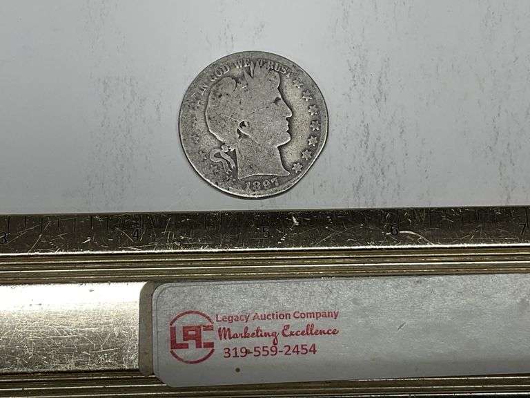 1897 O barber half dollar