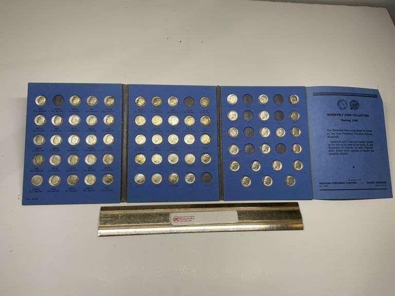 Roosevelt dime book starting 1946 with coins