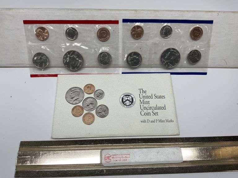 1992 United States uncirculated coin set D, P