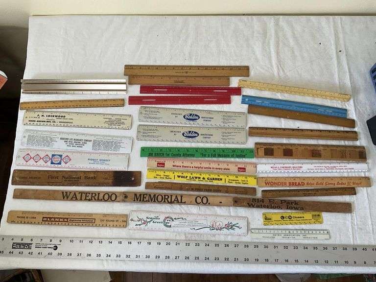 Advertising rulers etc. - Legacy Auction Company