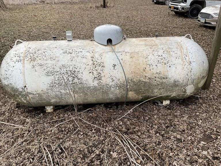 500 gallon LP tank. Tank is at 70%.
