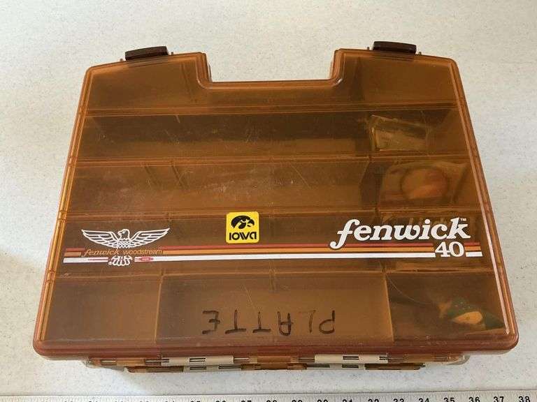 Fenuck Box Fenwick tacklebox with contents - Legacy Auction Company