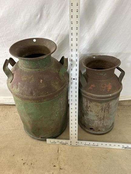 Vintage milk cans