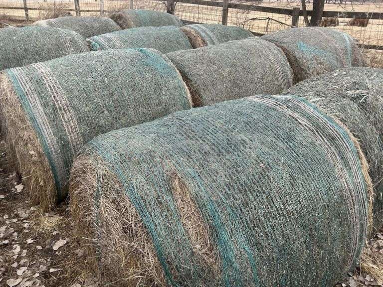 (11) 4' x 5' grass mix round bales 2024 cut