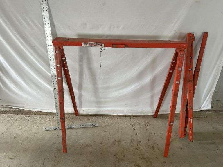 Tote-A-horse folding sawhorses