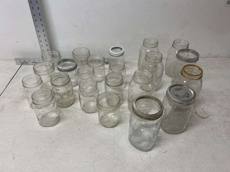 Assorted quart/pint jars