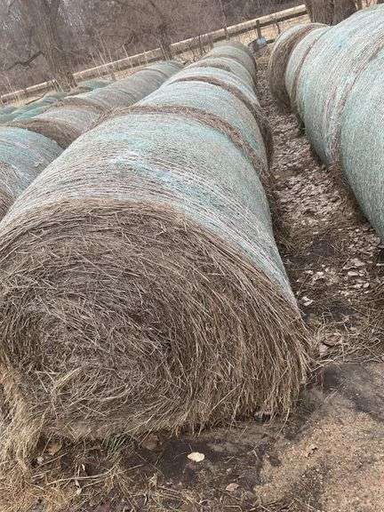 (8) 4' x 5' grass mix round bales 2024 cut