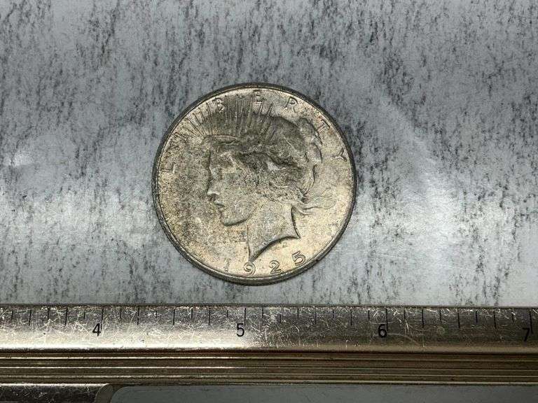 1925 S Peace silver dollar