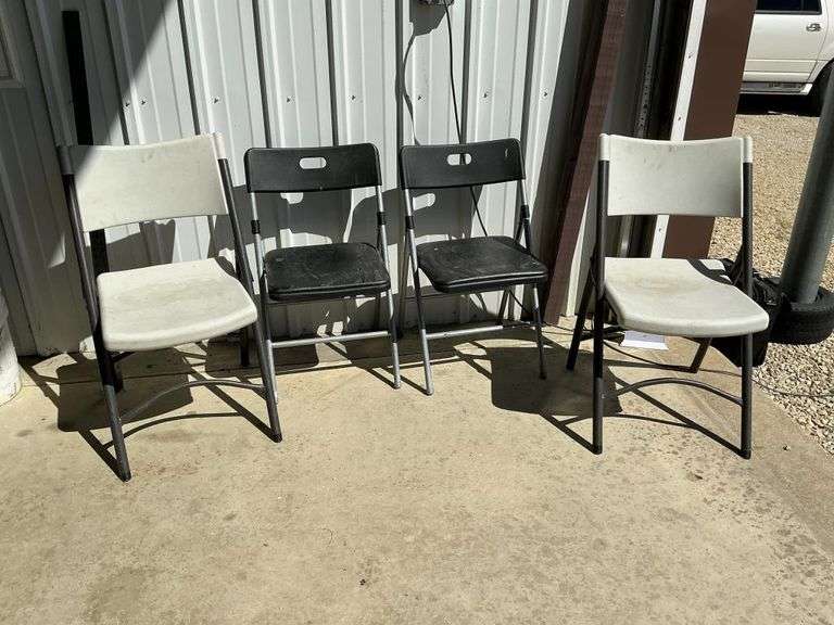 4 folding chairs