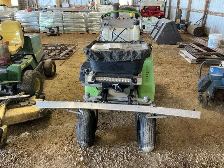 Steel Green Spreader/sprayer 64" broom 968 hours