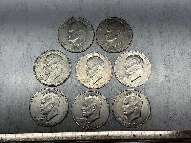 8- Eisenhower dollars