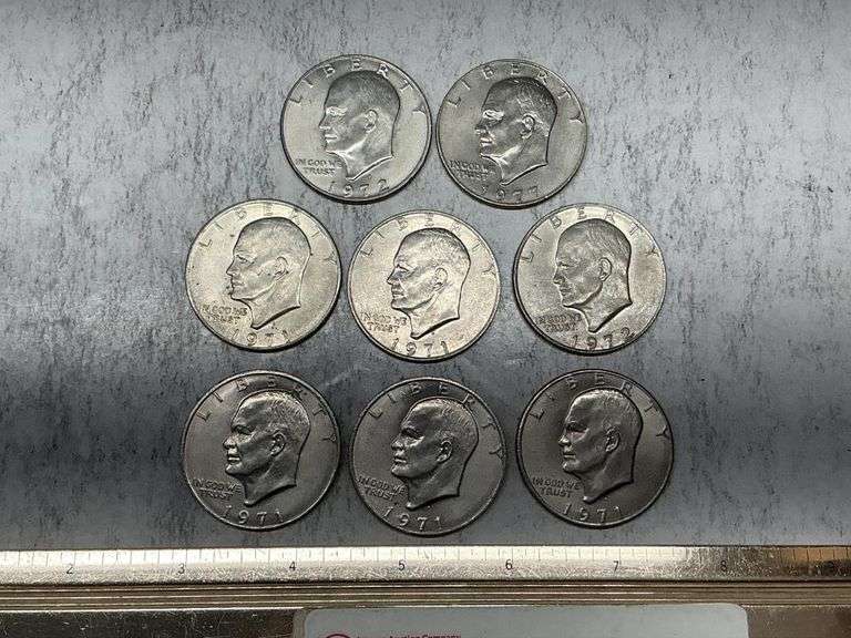 8- Eisenhower dollars