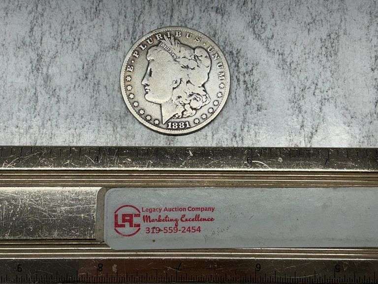 1881 O Morgan Silver Dollar