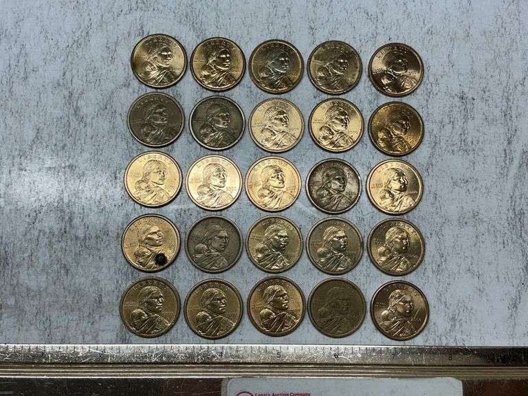 25- 2000 Sacajawea dollars