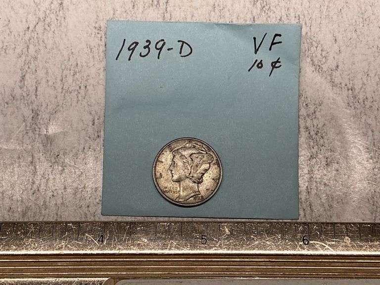 1939 D Mercury dime