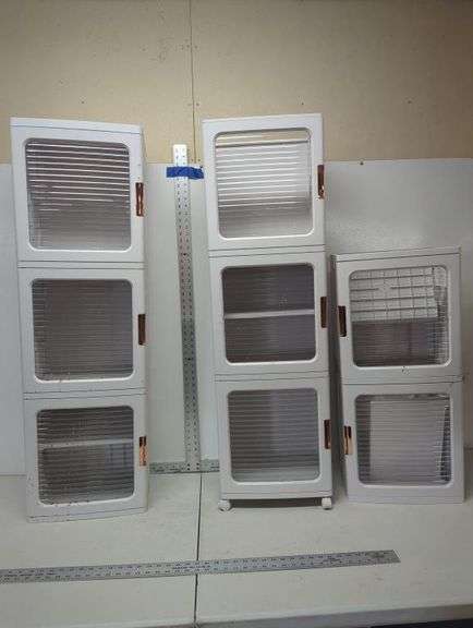 Plastic storage cabinets