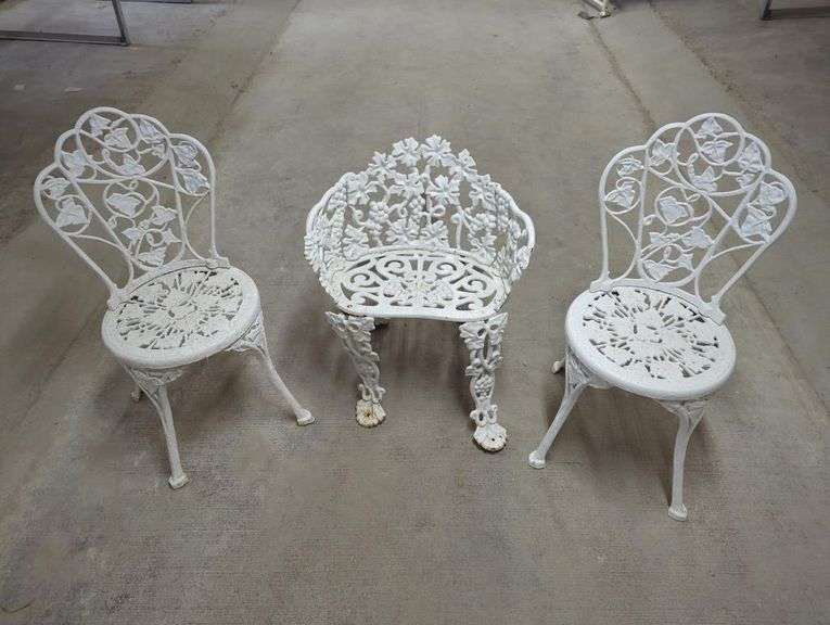 Vintage metal patio chairs