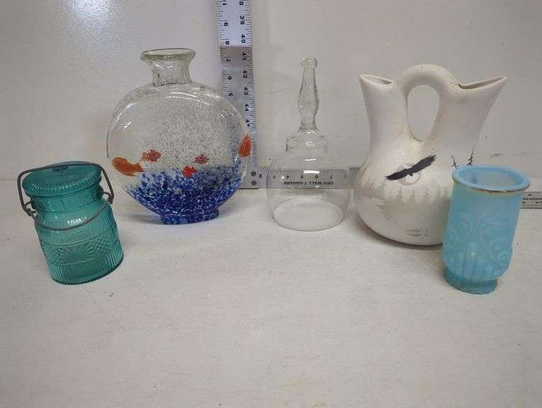 Fishbowl vase, Avon vase, etc