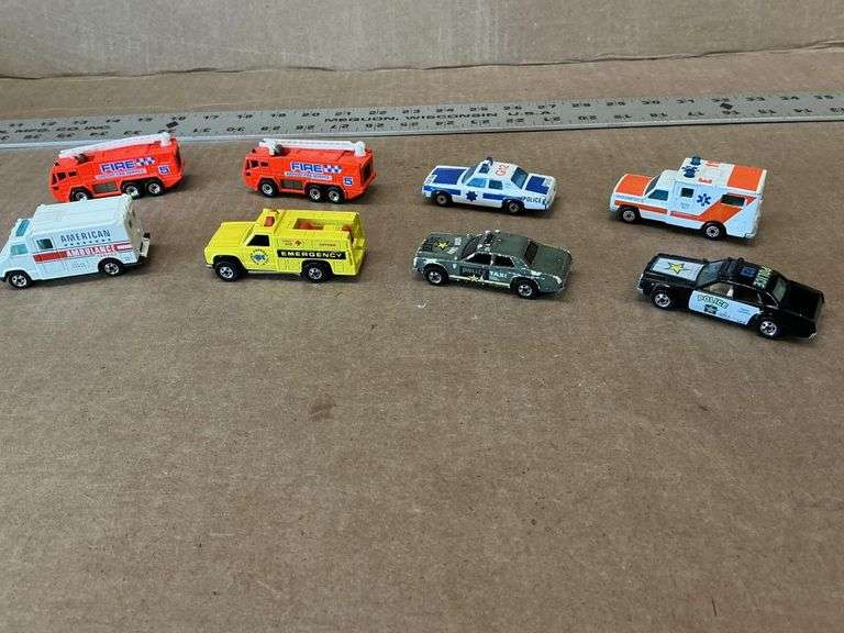 Hot Wheels and Matchbox vehicles
