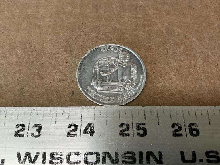 1984 Star Wars EV -9D9 coin