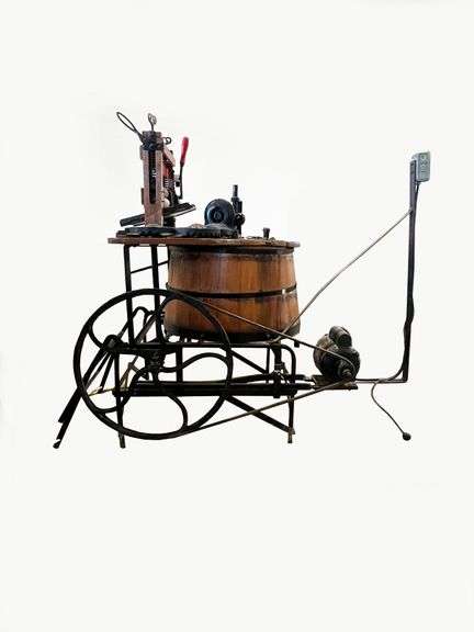 Wood wash machine, works