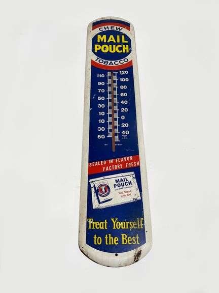 Mail Pouch tobacco thermometer