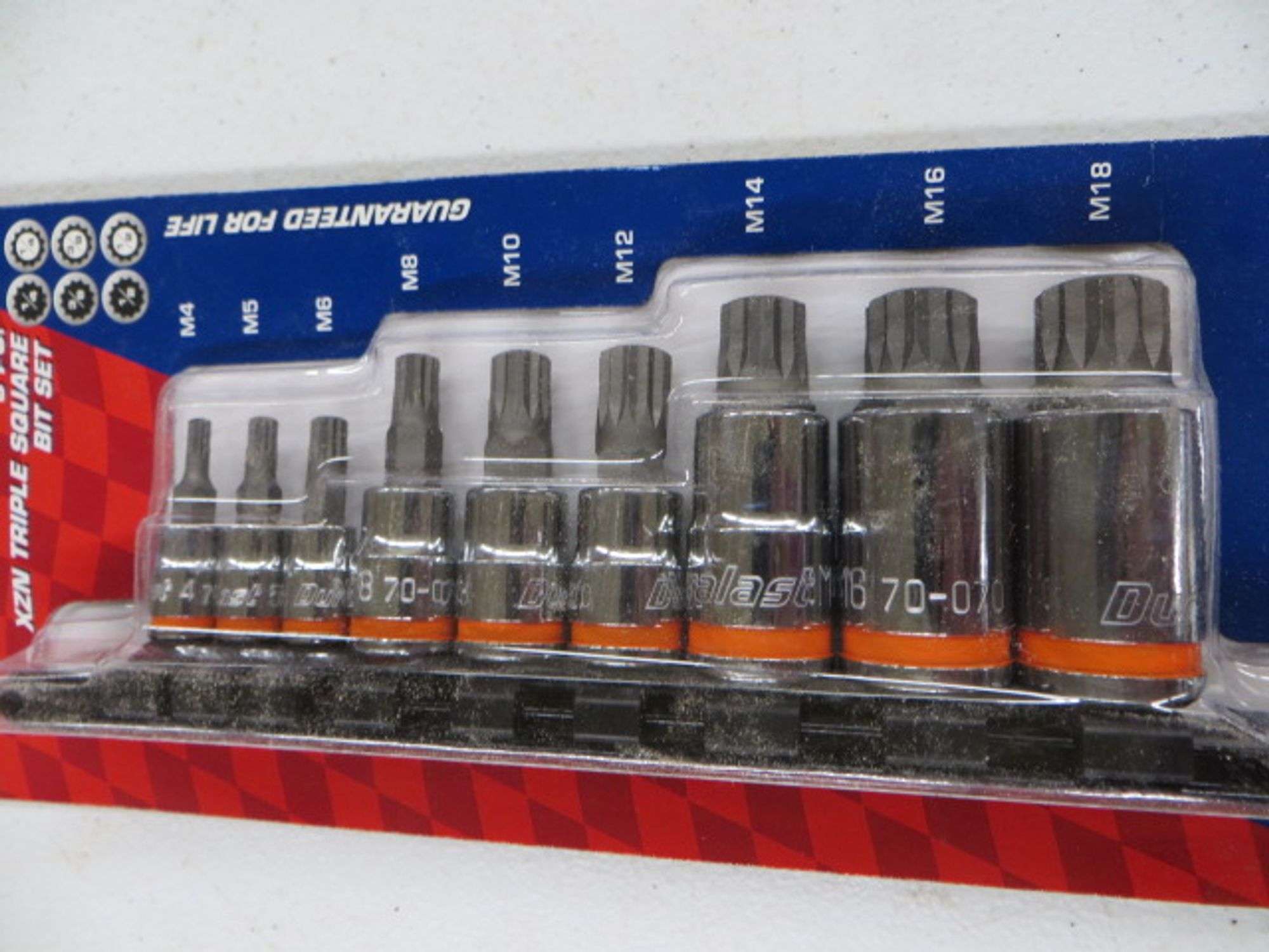 Duralast 9pc XZN Triple Square Bit Set - Lambrecht Auction, Inc.