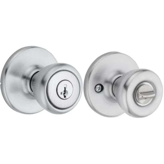 Satin Chrome Entry Knobs